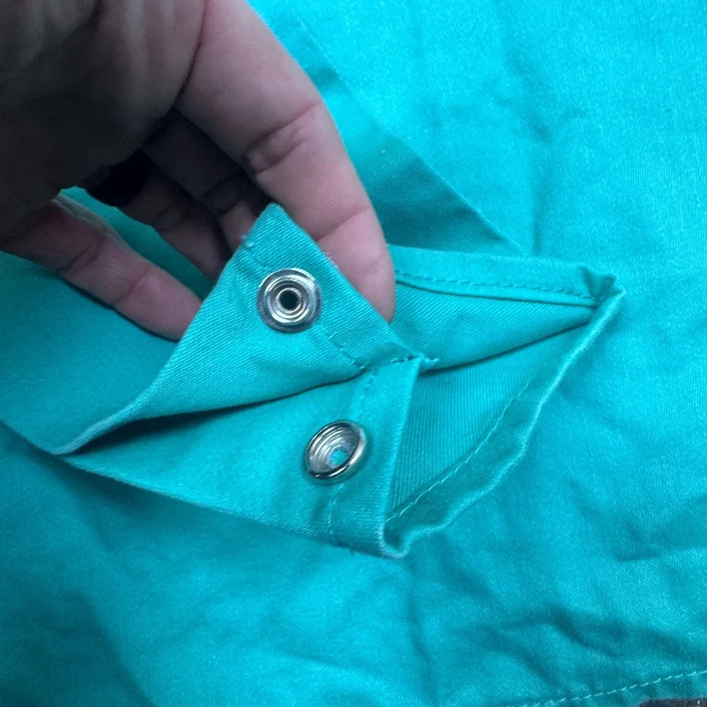 Steiner Industries Teal Work Chore‎ Jacket Snap Front Long Sleeve Size XL